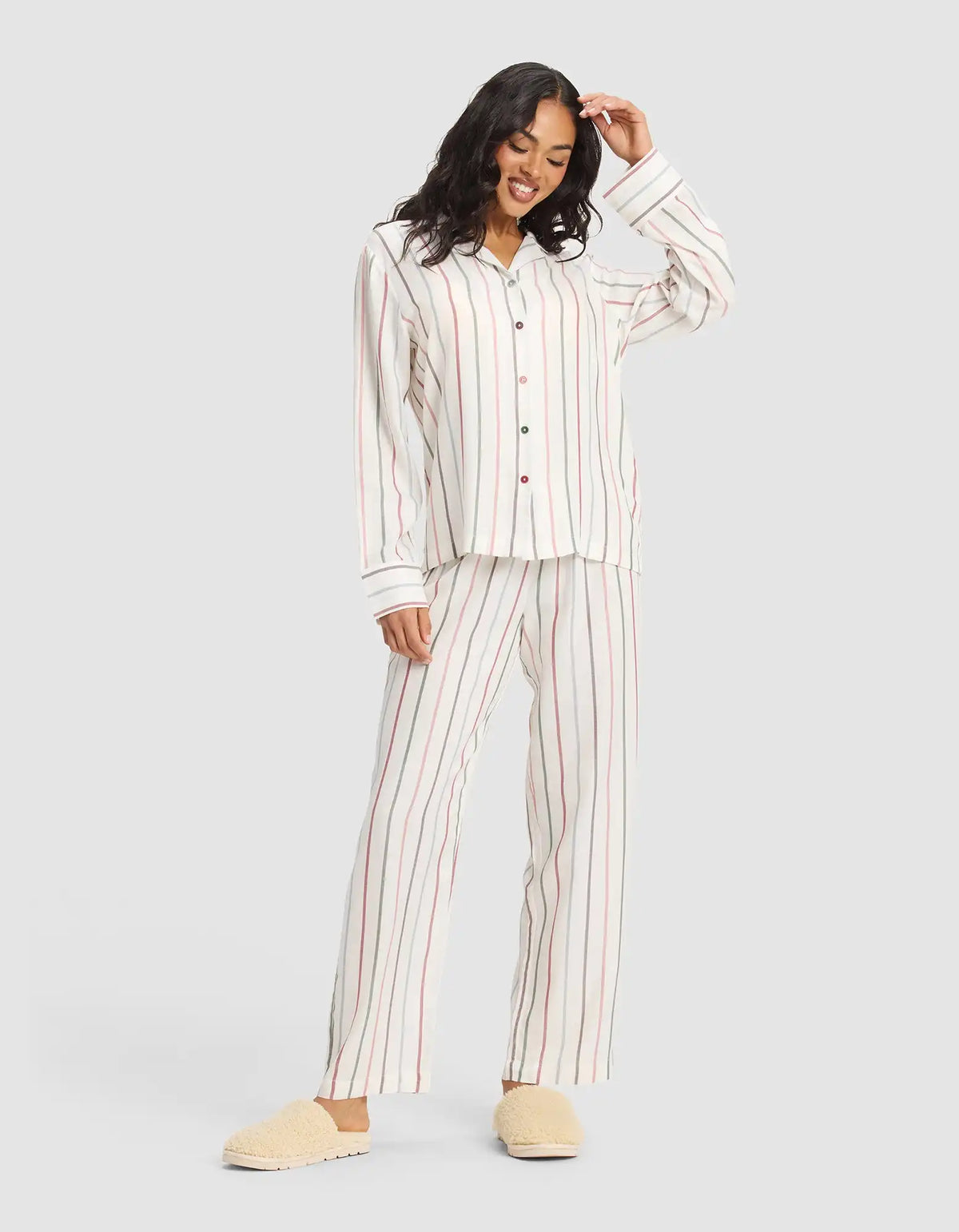 Women's Soft Woven Long Sleeve Pajama Top - Last Chance