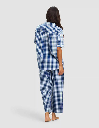 Women's Sutton Short Sleeve & Cropped Pajama Pant Set - Last Chance