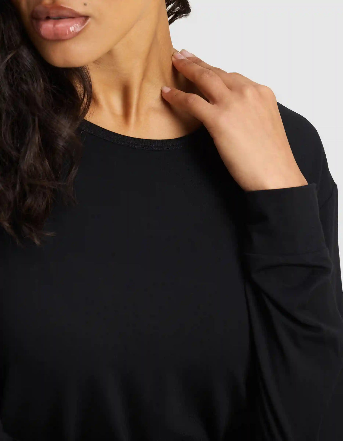 Women's Bamboo Stretch-Knit Long Sleeve Lounge Tee & Pant Set