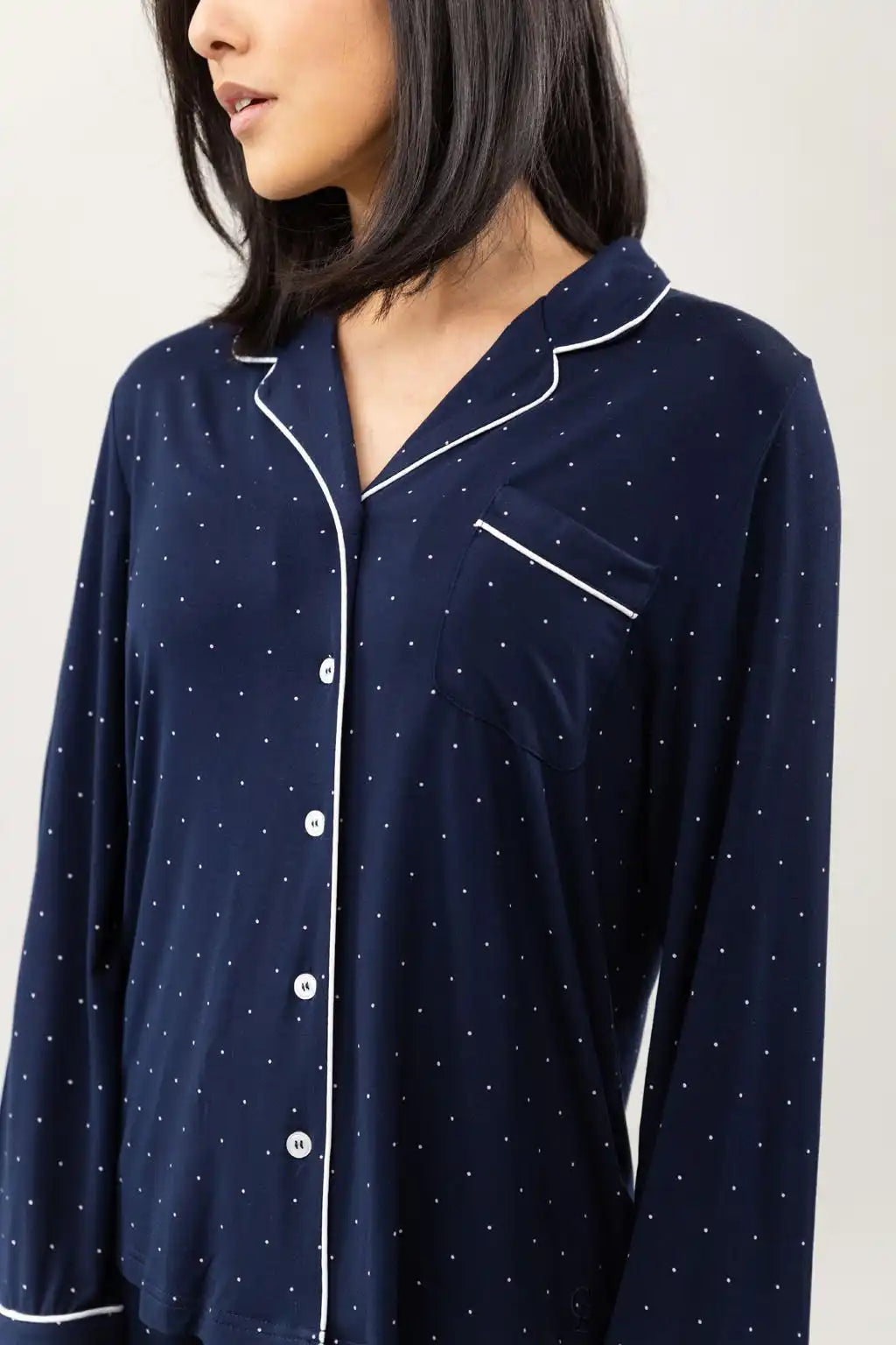 Women's Bamboo Stretch-Knit Long Sleeve Pajama Top - Last Chance
