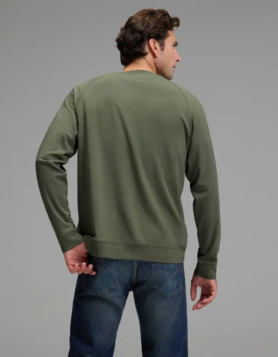 Men's Brushed Bamboo Pullover Crew