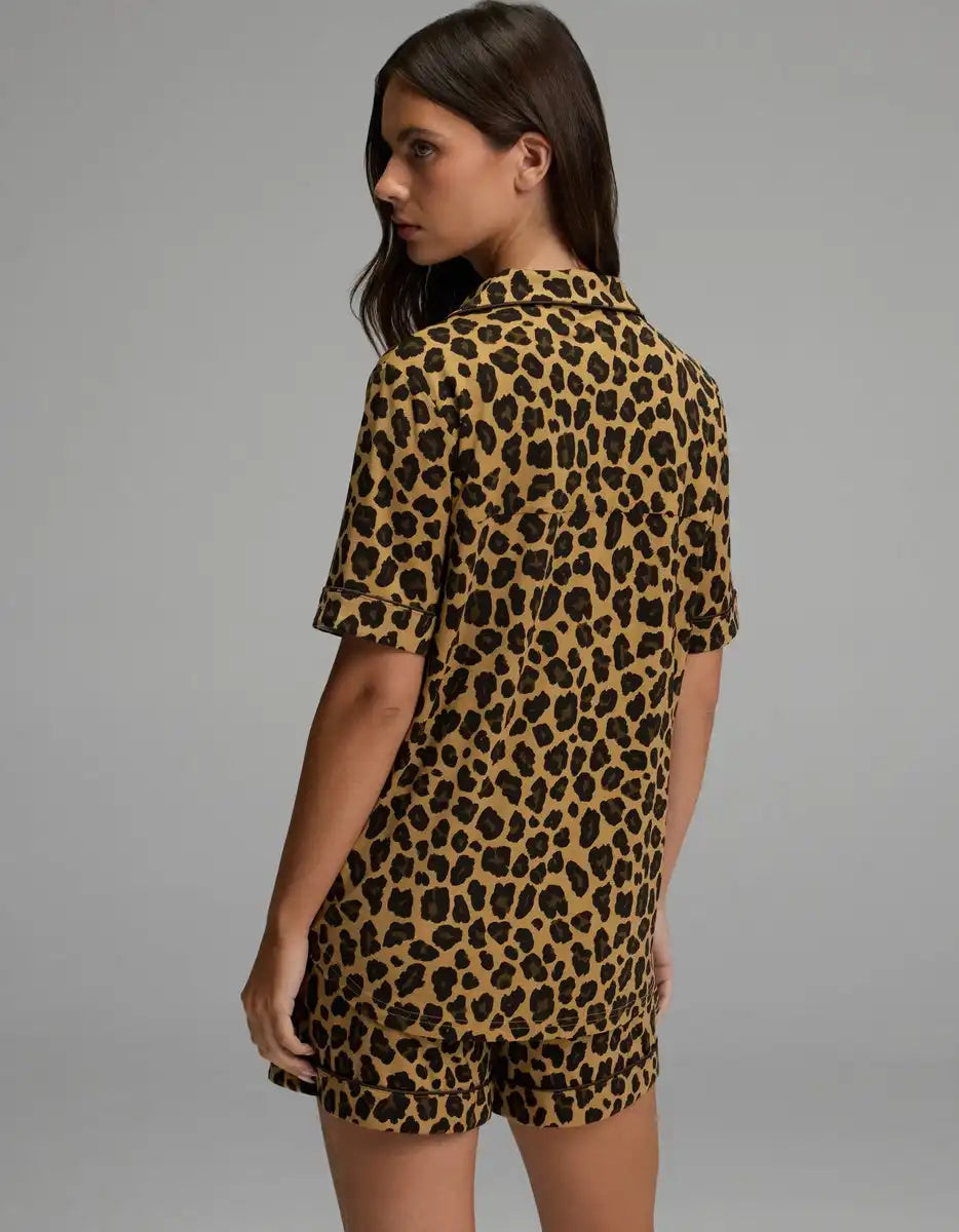 Women's Bamboo Stretch-Knit Short Sleeve Pajama Top