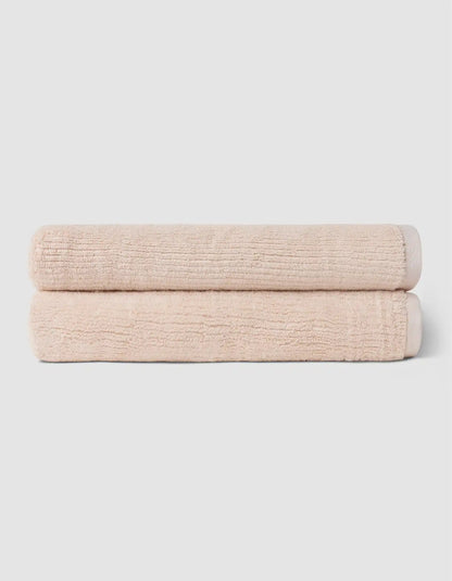 Ribbed Terry Bath Towel Set