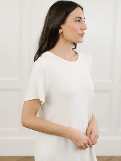Women's Bamboo Rib-Knit Boyfriend Sleep Dress