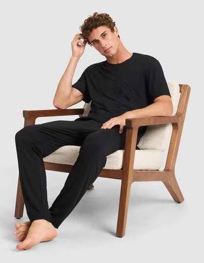 Men's Bamboo Stretch-Knit Short Sleeve Pajama Tee