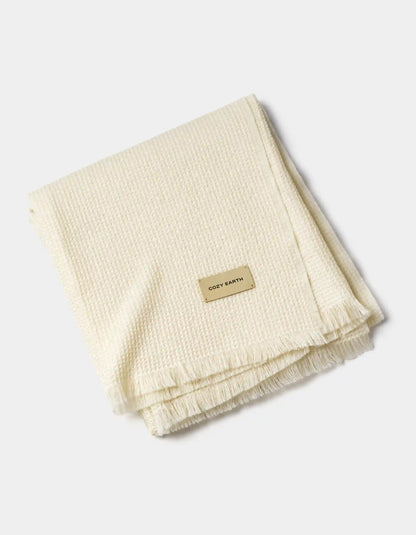 Alpaca Waffle Throw