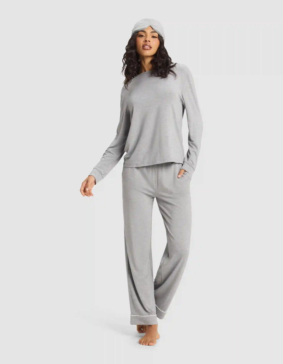 Women's Bamboo Stretch-Knit Long Sleeve Lounge Tee
