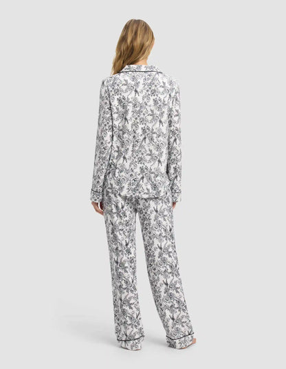 Women's Bamboo Stretch-Knit Long Sleeve Pajama Set - Last Chance
