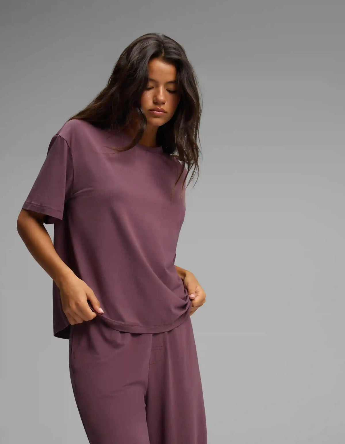 Women's First Layer Pajama Short Sleeve Tee & Pajama Pant Set