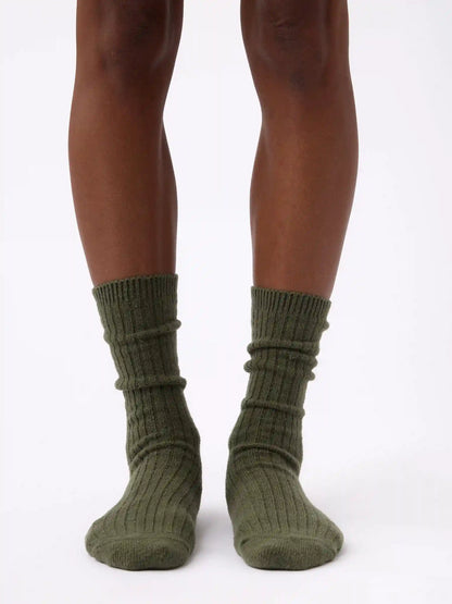 Women's Plush Lounge Calf Sock
