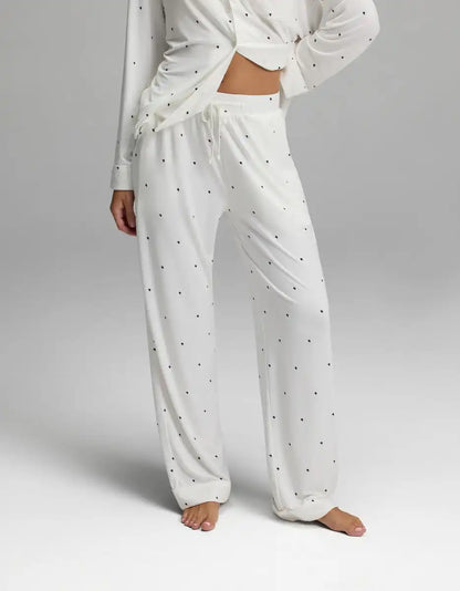 Women's Bamboo Stretch-Knit Long Sleeve Pajama Set
