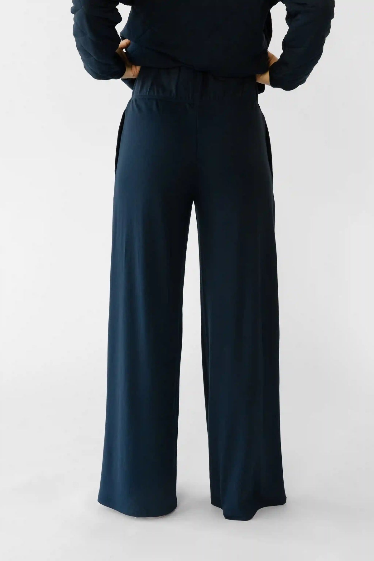 Women's Brushed Bamboo Wide Leg Pull On Pant TALL - Last Chance