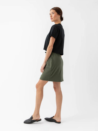 Women's Brushed Bamboo Patch Pocket Skirt