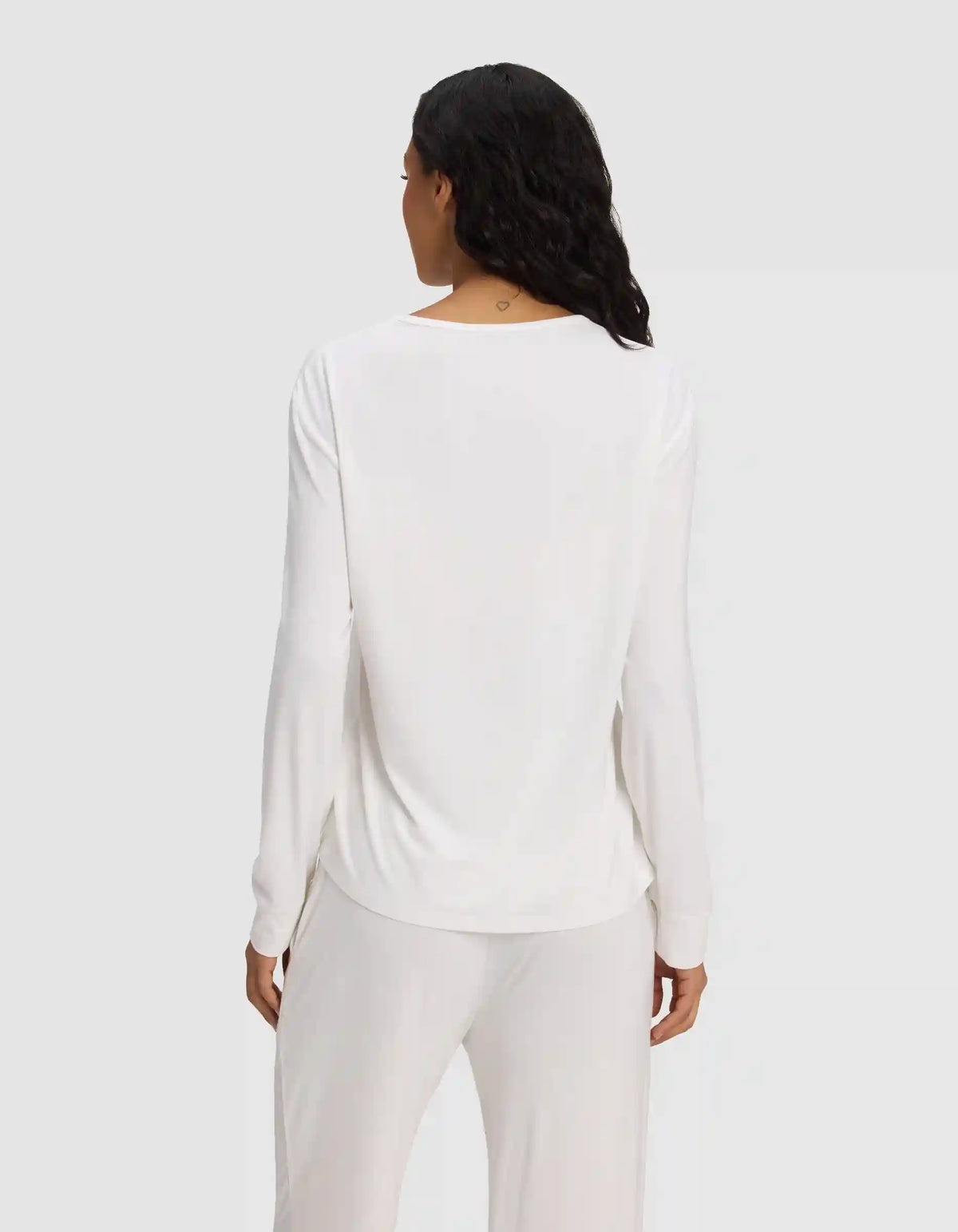 Women's Bamboo Stretch-Knit Long Sleeve Lounge Tee