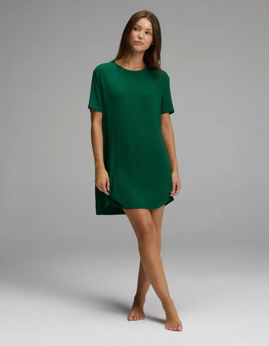 Women's Bamboo Rib-Knit Boyfriend Dress