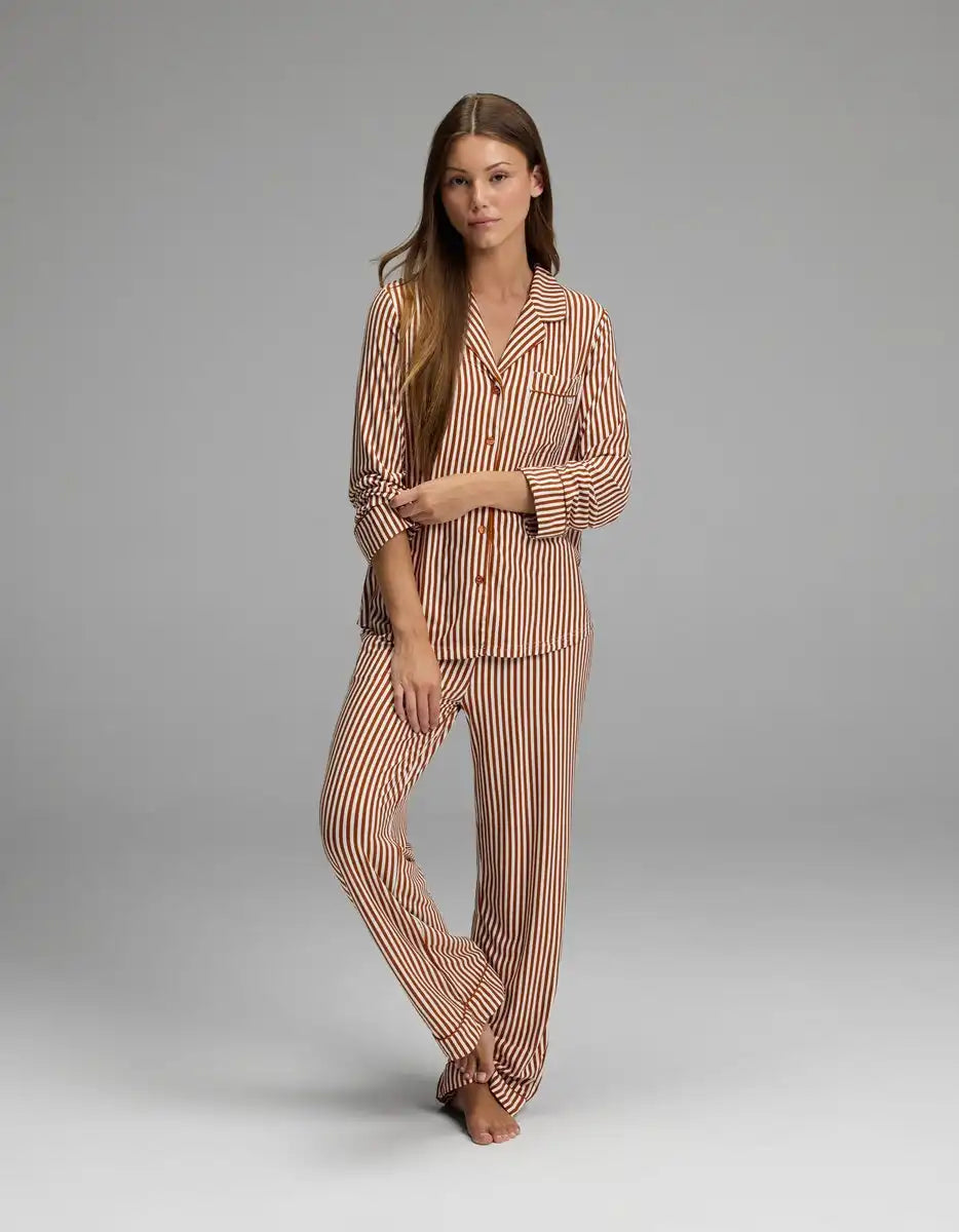 Women's Bamboo Stretch-Knit Long Sleeve Pajama Top