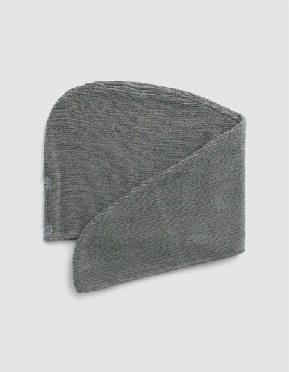 Ribbed Terry Hair Towel
