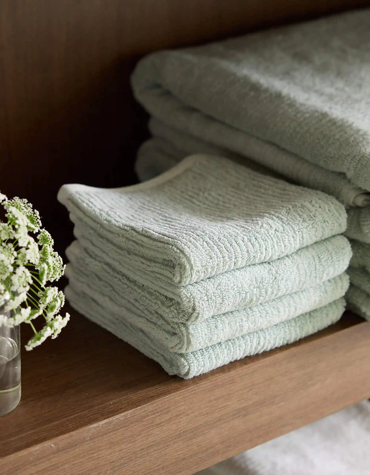 Ribbed Terry Washcloths - Last Chance