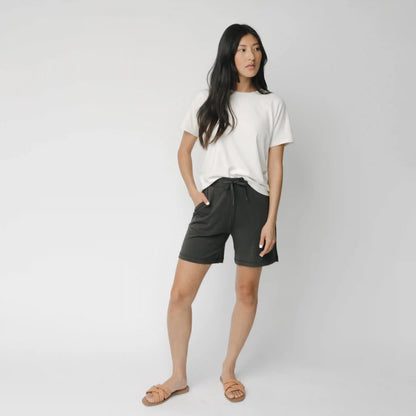 Women's Brushed Bamboo Mid-Length Shorts