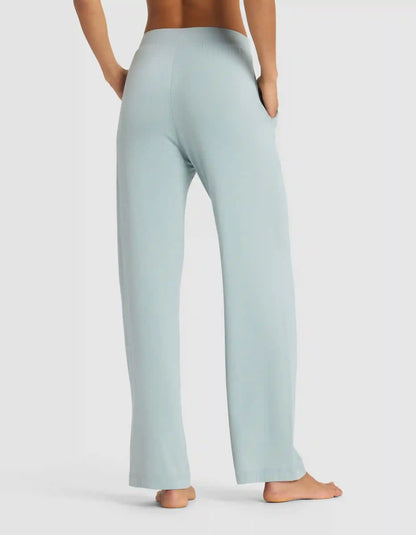 Women's Bamboo Stretch-Knit Long Sleeve Lounge Tee & Pant Set