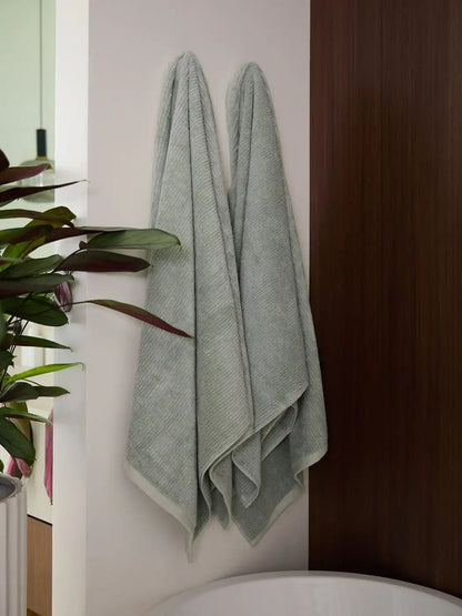 Ribbed Terry Bath Towels