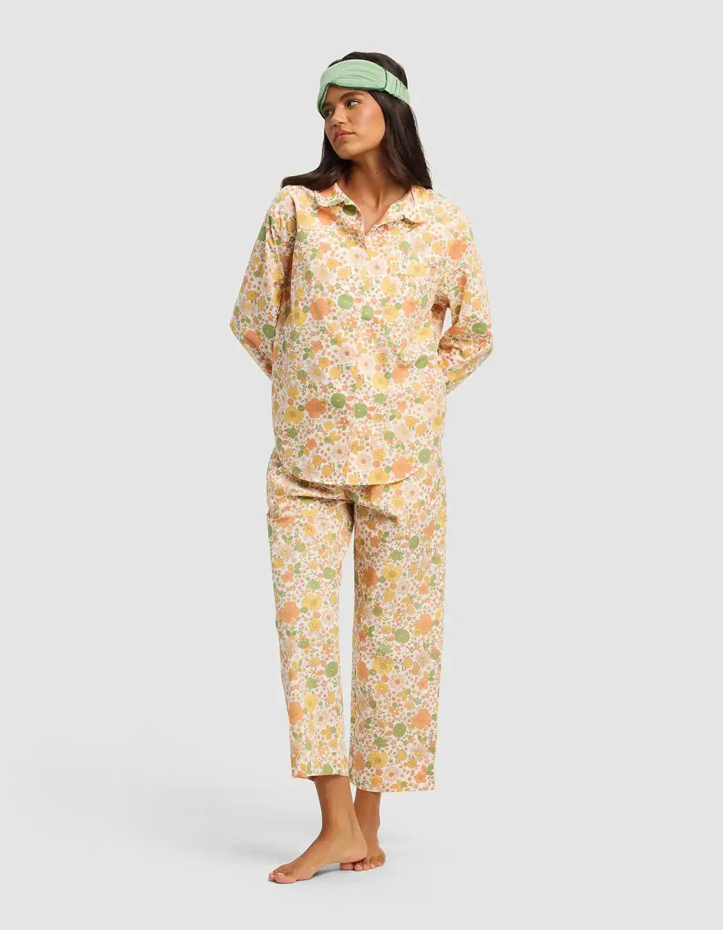 Women's Sutton Long Sleeve Cropped Pajama Set