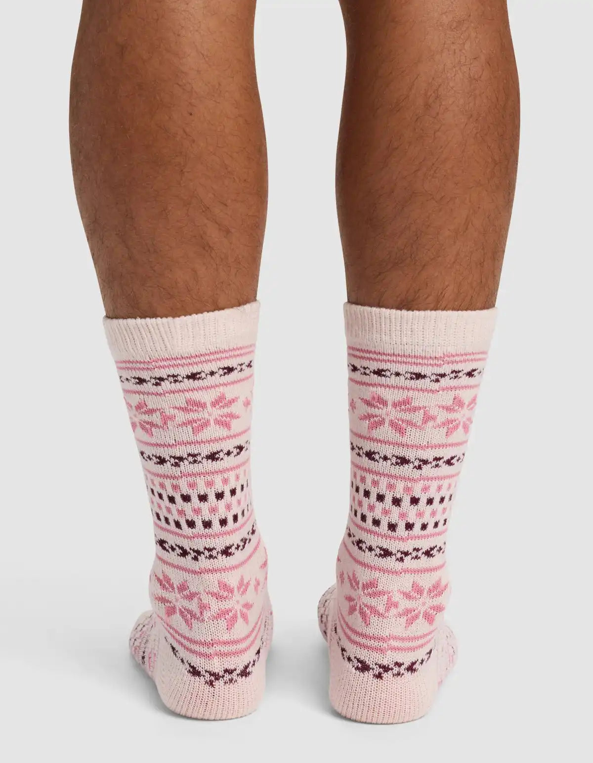 Snowflake Plush Lounge Calf Sock