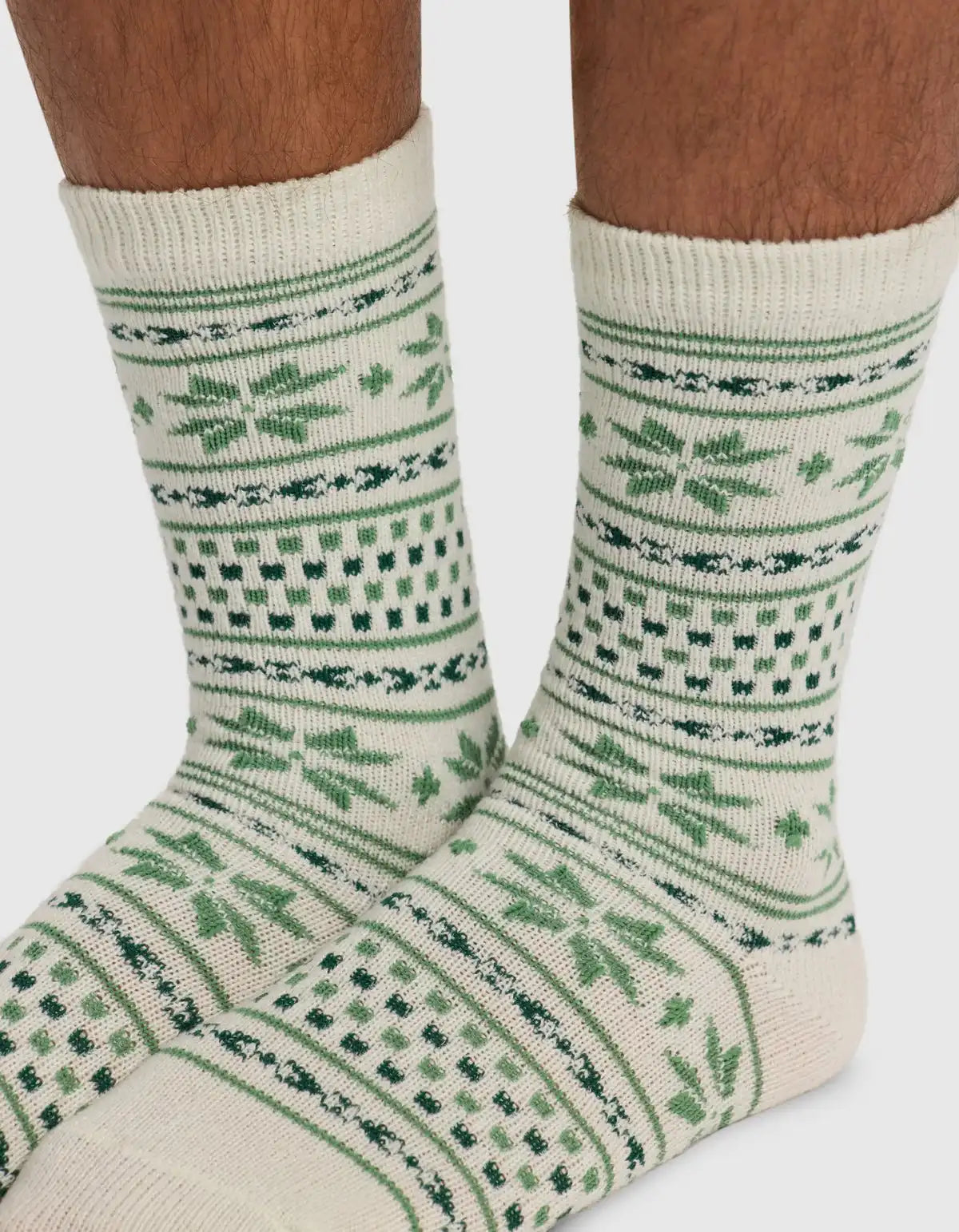 Snowflake Plush Lounge Calf Sock