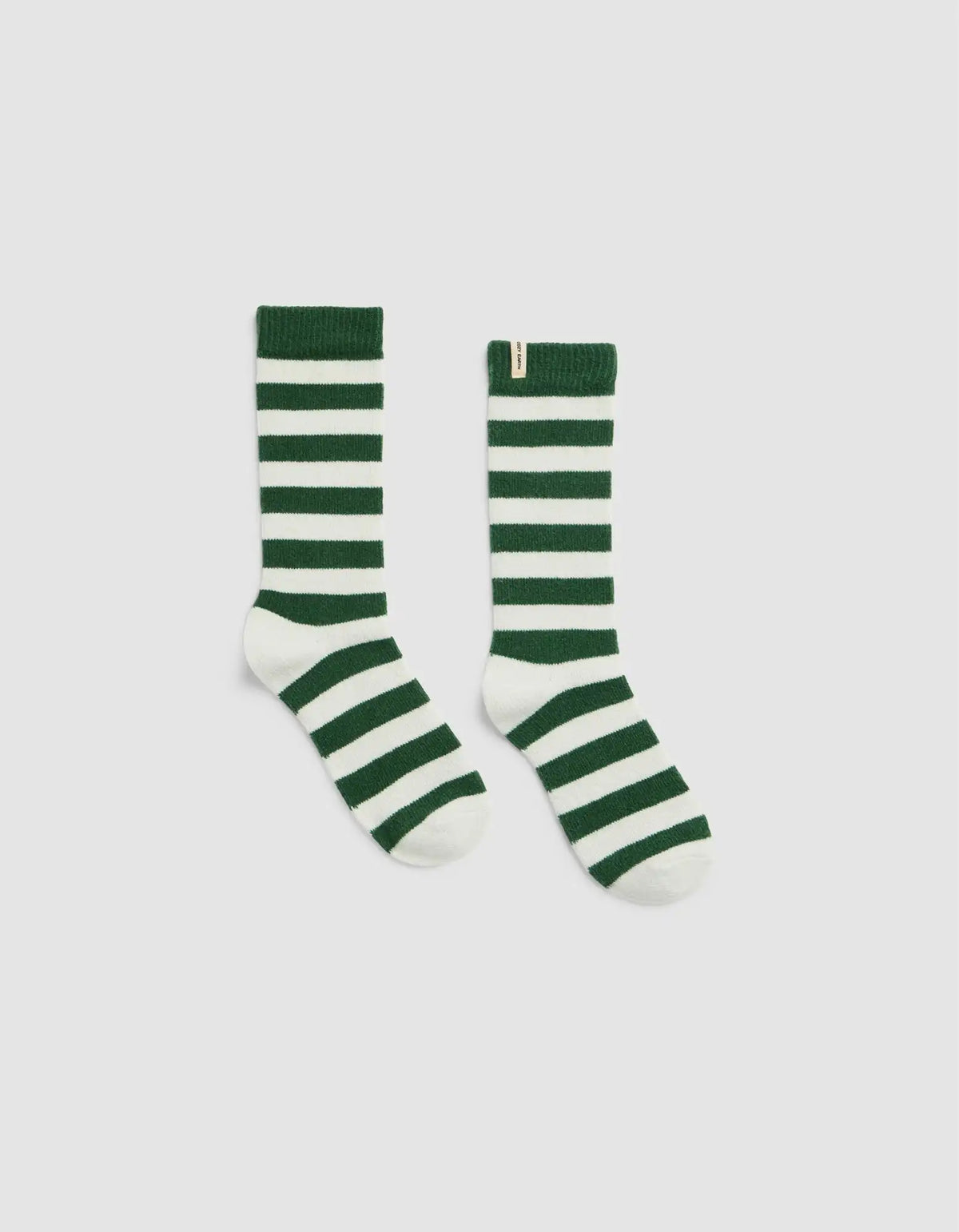 Striped Plush Lounge Calf Sock