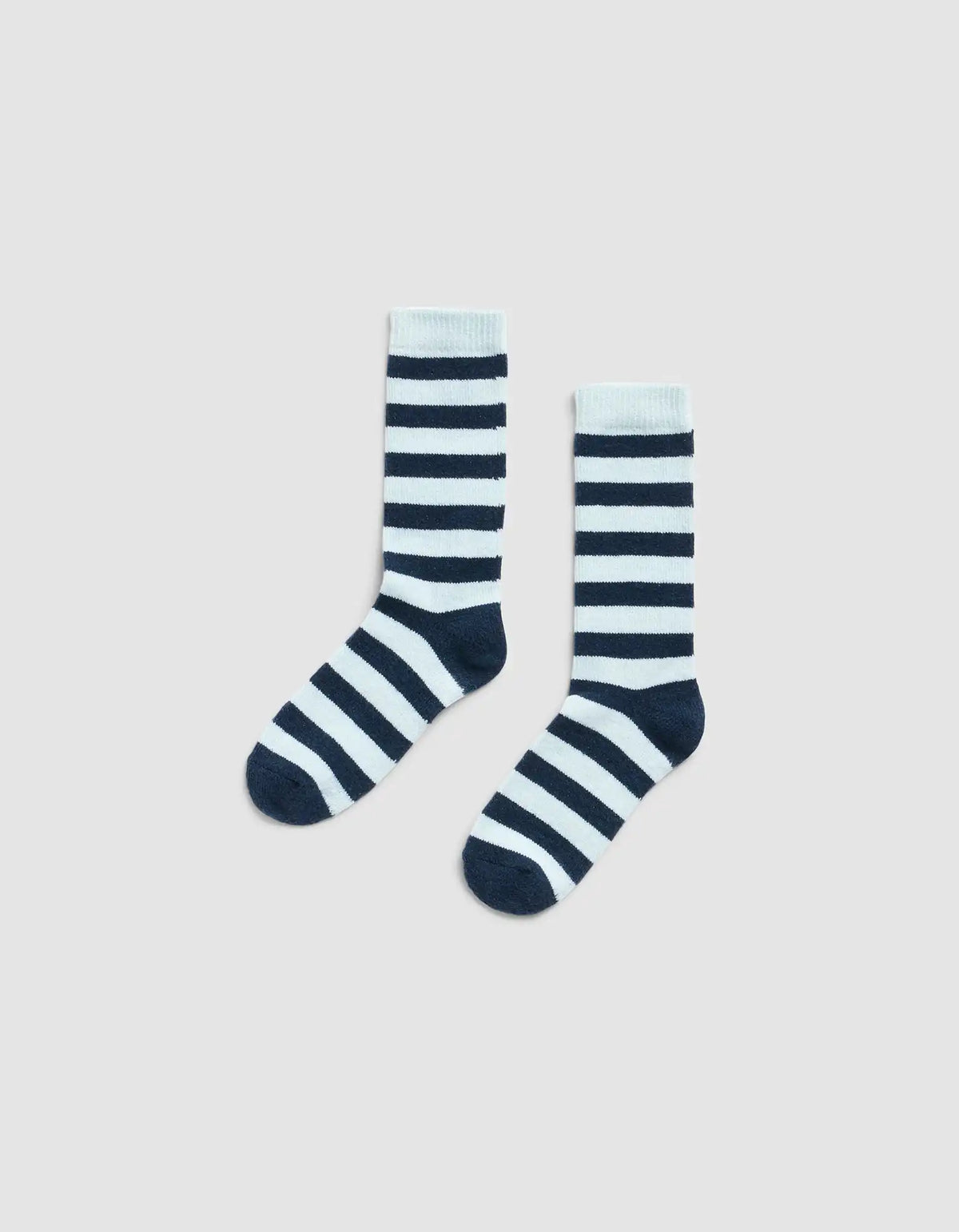 Striped Plush Lounge Calf Sock