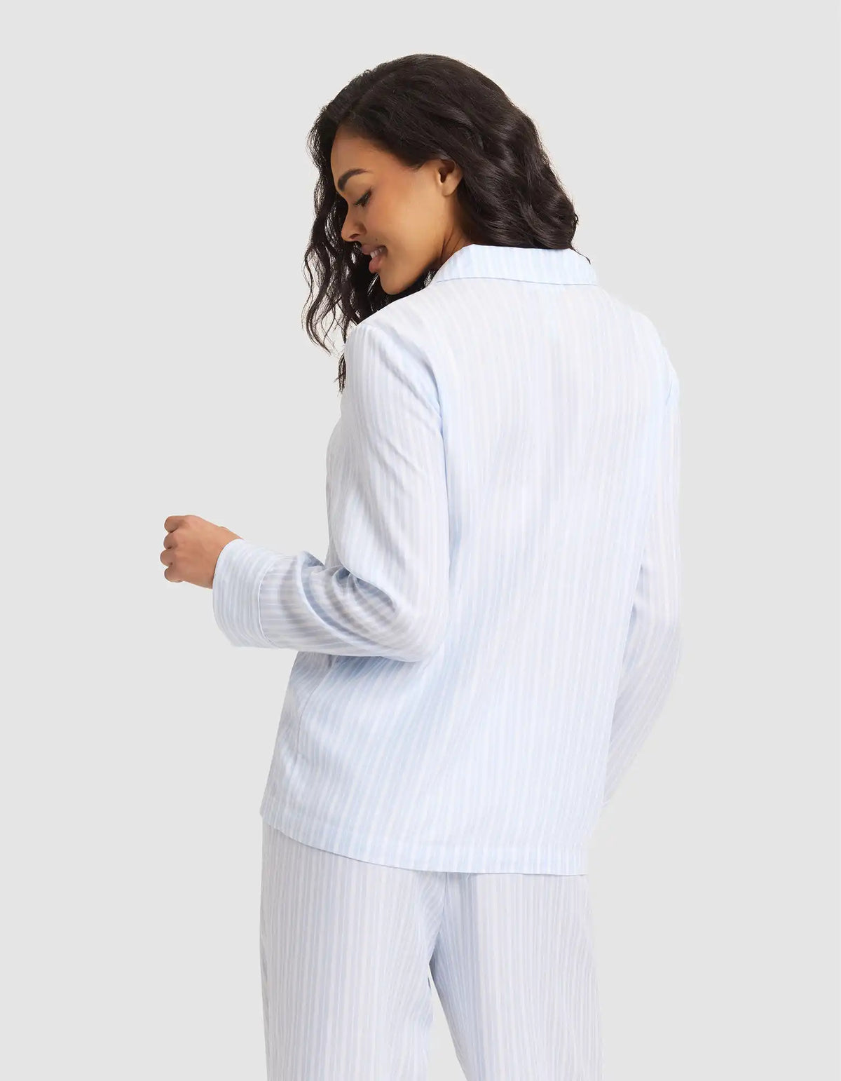 Women's Soft Woven Long Sleeve Pajama Top