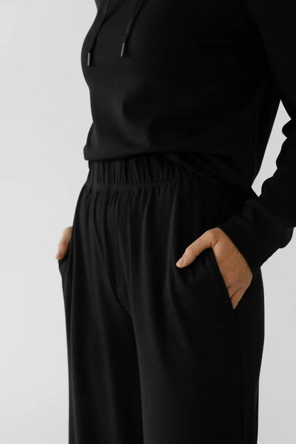 Women's Brushed Bamboo Wide Leg Pull On Pant TALL - Last Chance