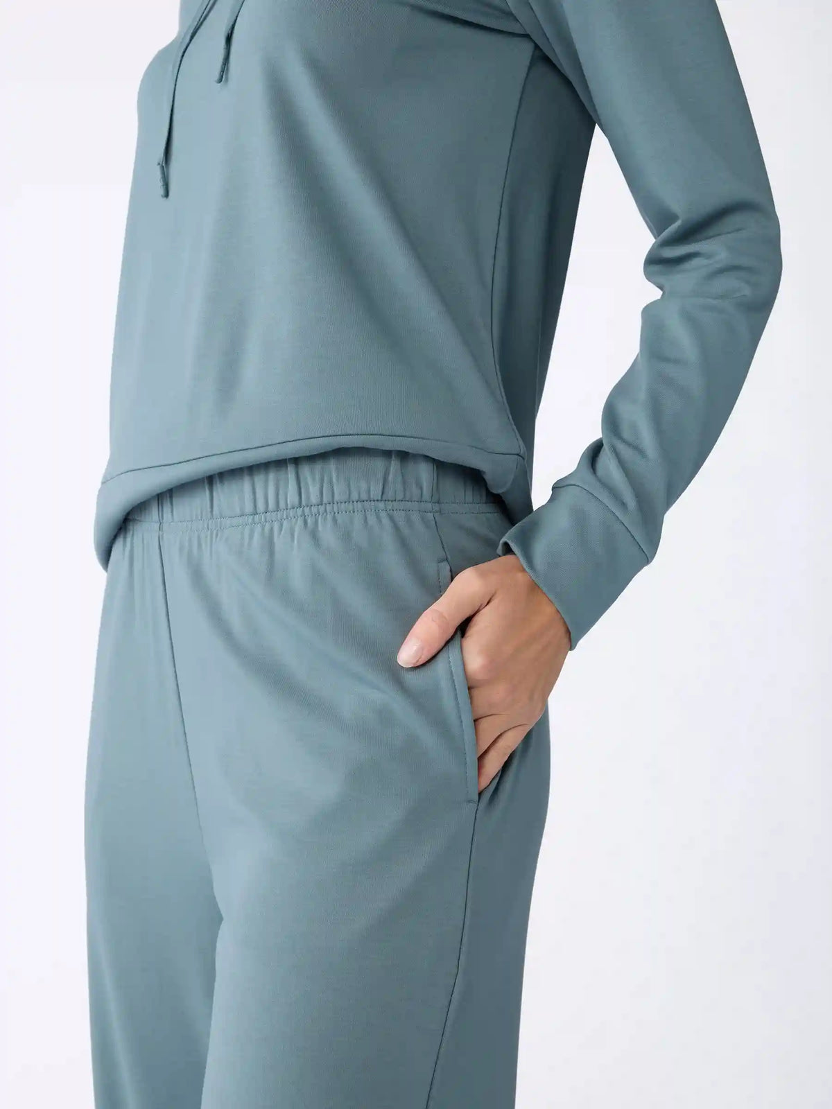 Women's Brushed Bamboo Wide Leg Pull On Pant TALL - Last Chance