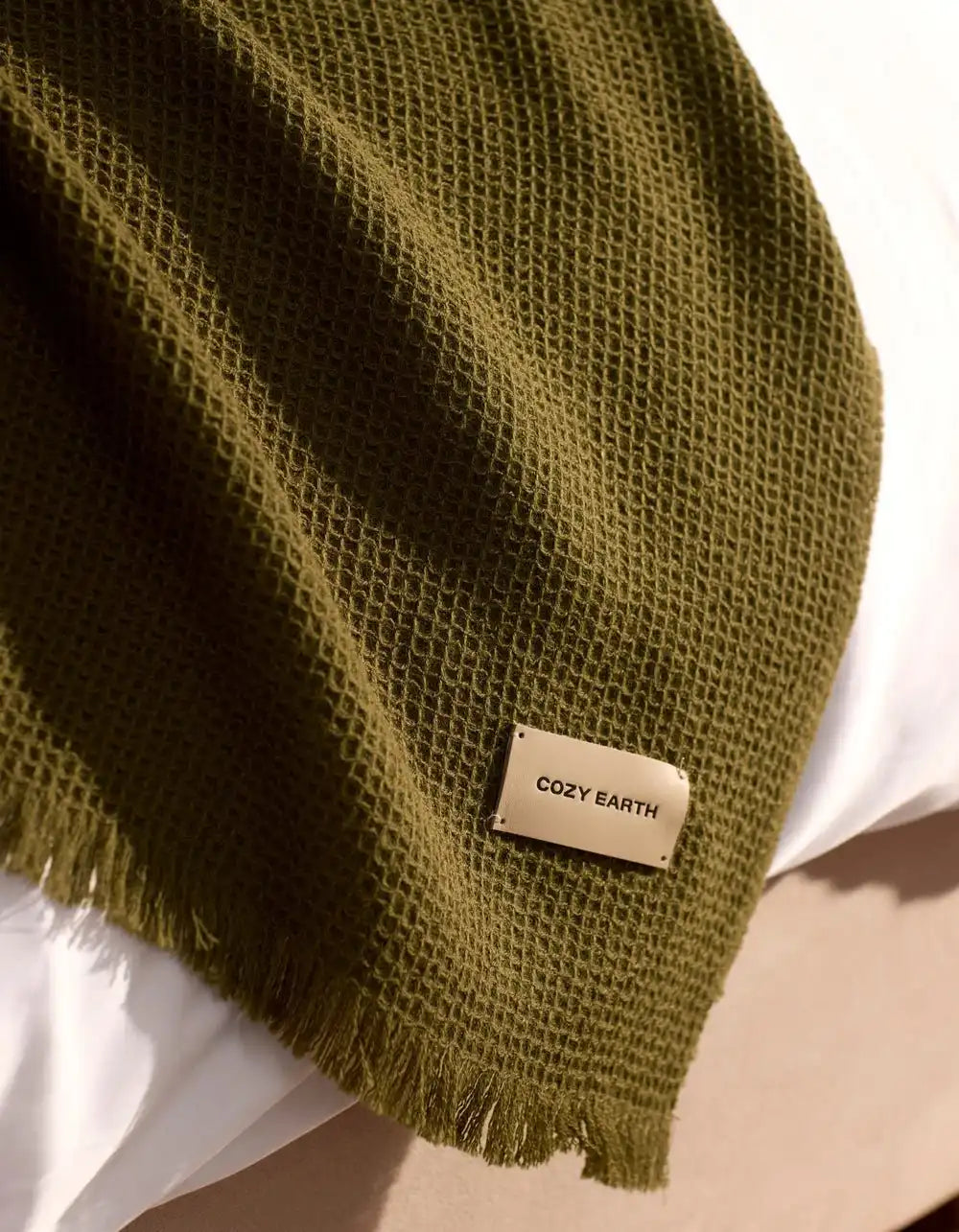 Alpaca Waffle Throw