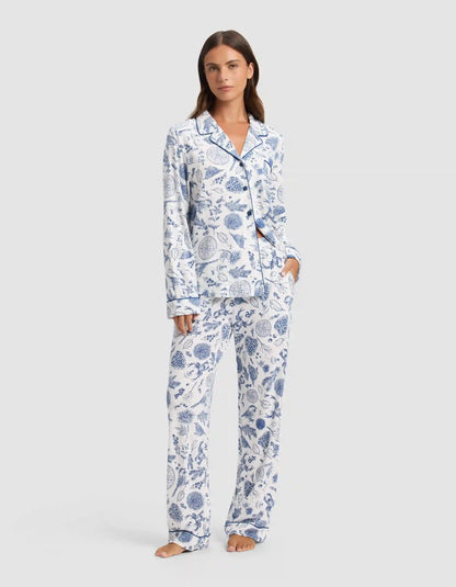 Women's Bamboo Stretch-Knit Long Sleeve Pajama Set - Last Chance