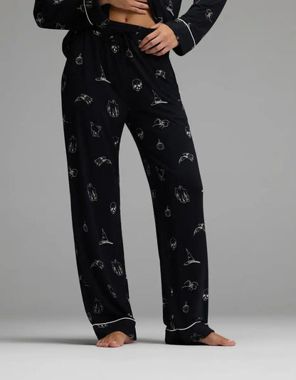 Women's Bamboo Stretch-Knit Long Sleeve Pajama Set