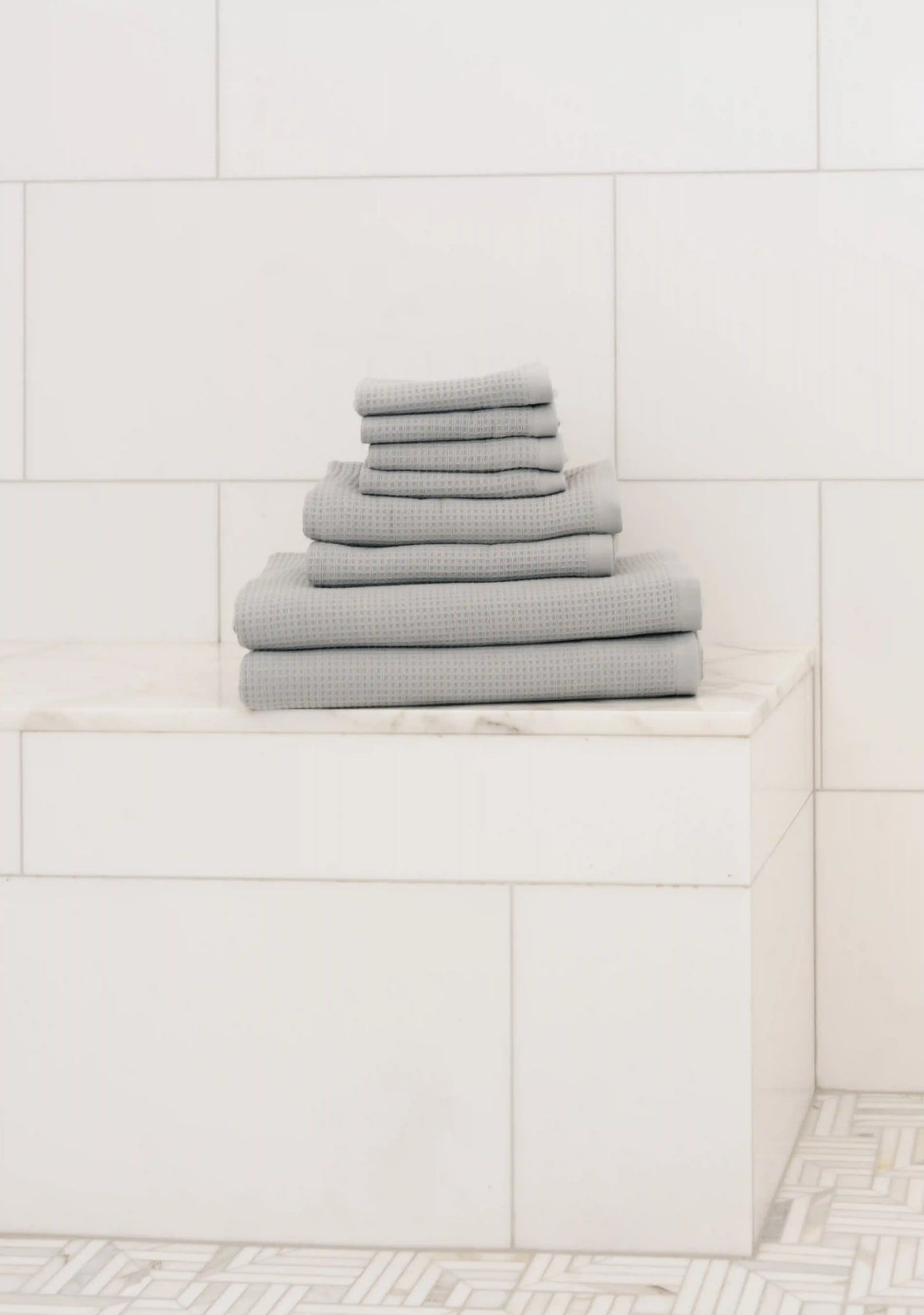 Waffle Bath Towel Set