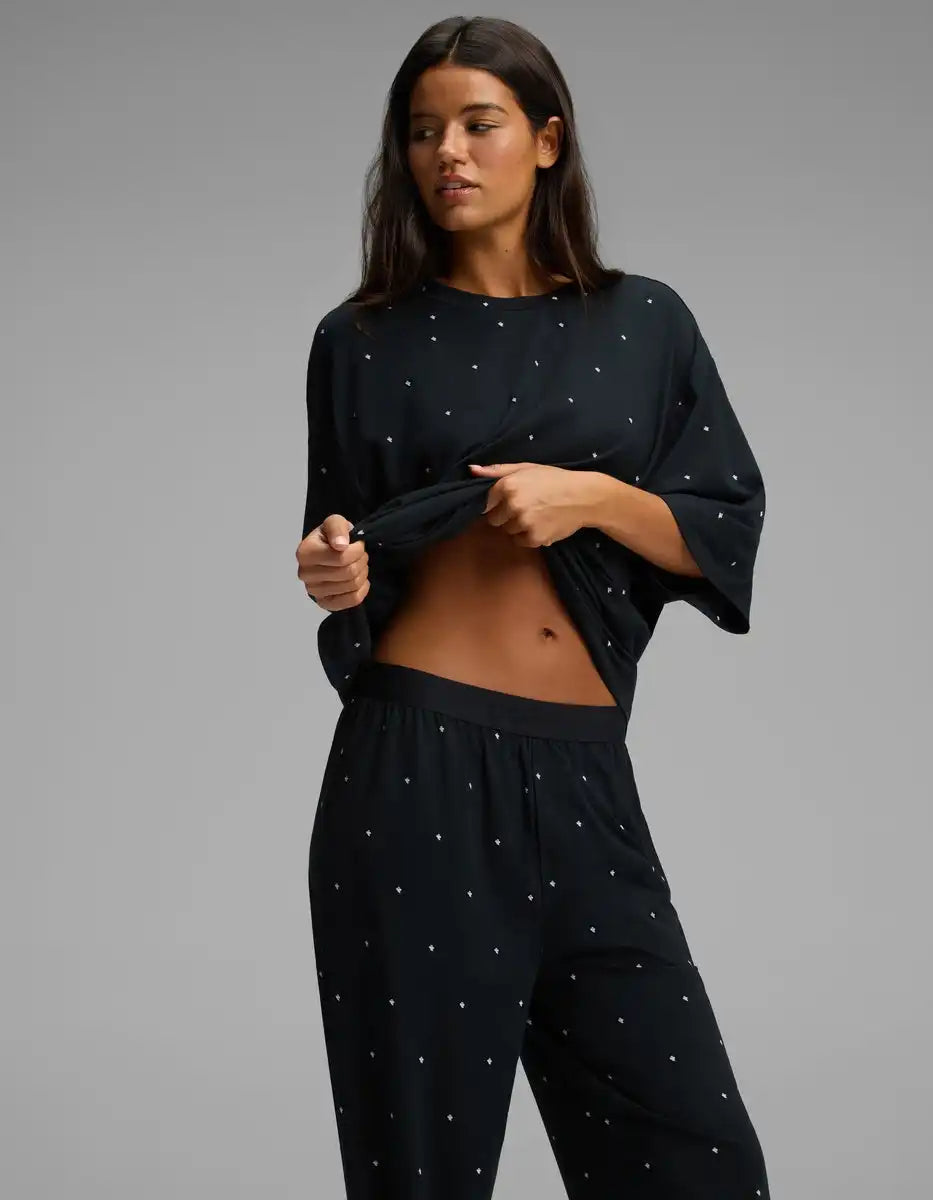 Women's First Layer Boyfriend Sleep Tee & Pajama Pant Set
