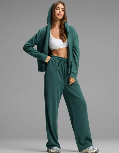 Women's Versa Full-Zip Hoodie & Wide Leg Pant Set