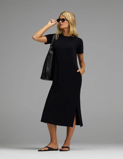 Women's Brushed Bamboo Midi Dress