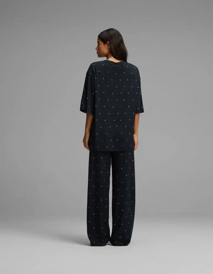 Women's First Layer Boyfriend Sleep Tee & Pajama Pant Set