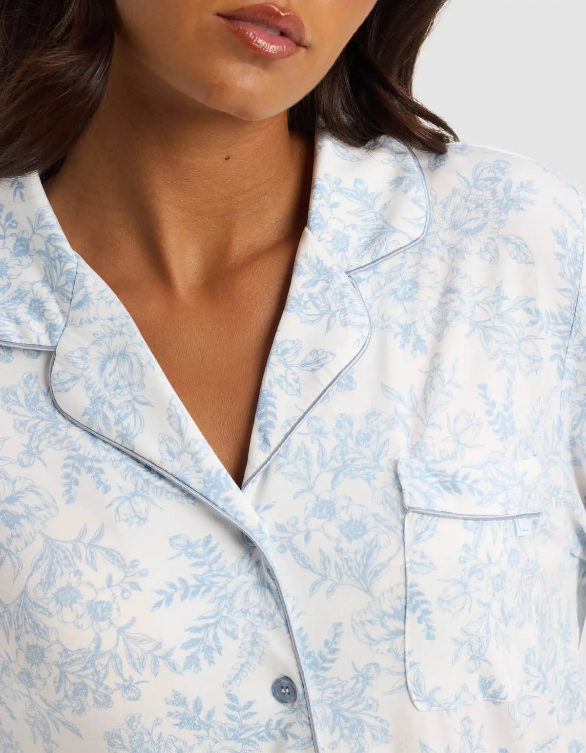 Women's Bamboo Stretch-Knit Long Sleeve Pajama Top