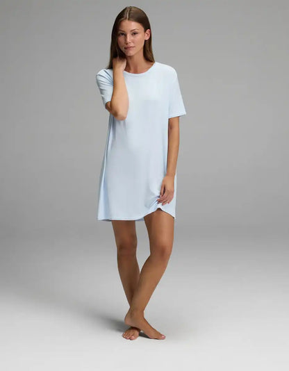 Women's Bamboo Rib-Knit Boyfriend Dress