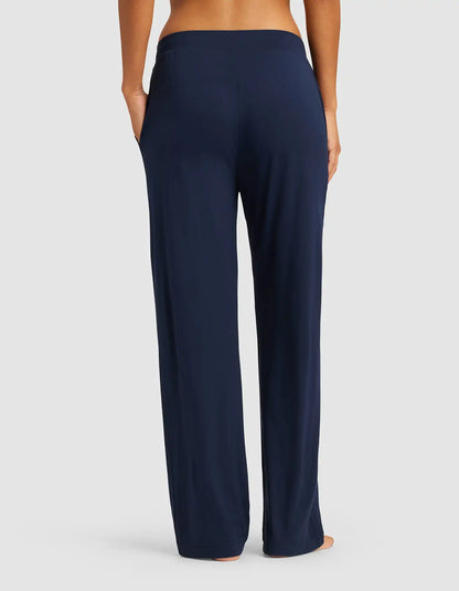Women's Bamboo Stretch-Knit Long Sleeve Lounge Tee & Pant Set